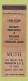 Matchbook Cover - Muth Art Supply Drafting Washington DC