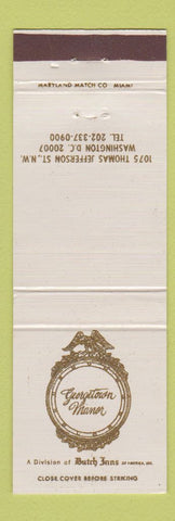 Matchbook Cover - Georgetown Manor Washington DC