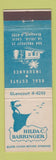 Matchbook Cover - Hilda C Barringer Insurance La Jolla CA