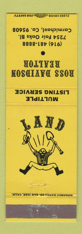 Matchbook Cover - Ross Davidson Real Estate Carmichael CA