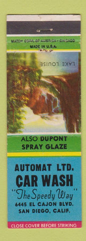 Matchbook Cover - Auto Car Wash San Diego CA