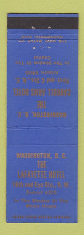 Matchbook Cover - Lafayette Hotel Washington DC Carroll Arms