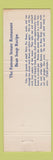 Matchbook Cover - United States Senate Restaurant Washington DC