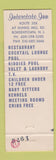 Matchbook Cover - Interstate Inns Washington DC