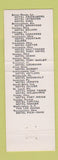 Matchbook Cover - Lee House Washington DC Albert Pick