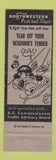 Matchbook Cover - Northwestern Federal Savings Loan Takoma Park Washington DC
