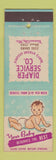 Matchbook Cover - Diaper Service Kansas City MO