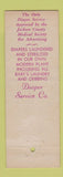 Matchbook Cover - Diaper Service Kansas City MO