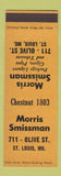 Matchbook Cover - Morris Smissman Liquor Tobacco St Louis MO
