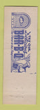 Matchbook Cover - Walker's Cafe Warrensburg MO MISCUT