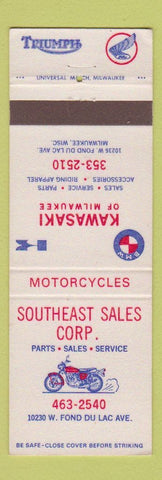 Matchbook Cover - Kawasaki Motorcycles Milwaukee WI Triumph