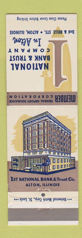 Matchbook Cover - 1st National Bank Trust Alton IL