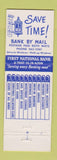 Matchbook Cover - 1st National Bank Trust Alton IL