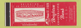 Matchbook Cover - Brighton COOP Bank Allston MA