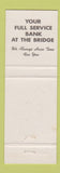 Matchbook Cover - 1st National Bank Fort Atkinson WI
