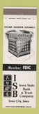 Matchbook Cover - Iowa State Bank Trust Iowa City IA
