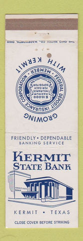 Matchbook Cover - Kermit State Bank TX