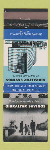 Matchbook Cover - Gibraltar Savings Bank Beverly Hills CA