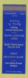 Matchbook Cover - First Security Bank Ionia Belding Saranac MI