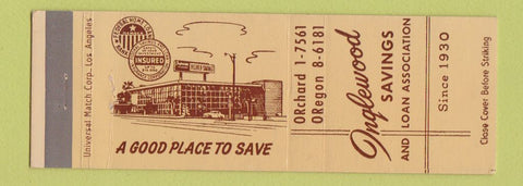 Matchbook Cover - Inglewood Savings Loan CA