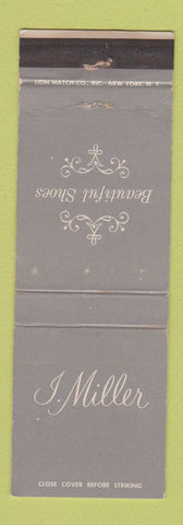 Matchbook Cover - J Miller Shoes WEAR