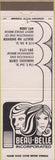 Matchbook Cover - Beau Belle Inc Hair SalonCovington KY