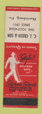 Matchbook Cover - Stetson Shoes CJ Crego Harrisburg PA