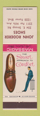 Matchbook Cover - Massagic Shoes John Roderer