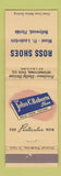 Matchbook Cover - John C Roberts Shoes Ross Miami Fort Lauderdale Hollywood FL