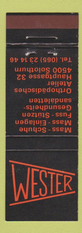 Matchbook Cover - Webster Shoes Switzerland