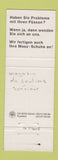 Matchbook Cover - Webster Shoes Switzerland