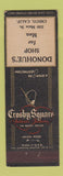 Matchbook Cover - Crosby Square Shoes Donohue's Men's Shop Chico CA
