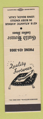 Matchbook Cover - Guild Hosue Women's Shoes Long Beach CA