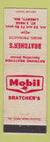 Matchbook Cover - Mobil oil gas Bratcher's Liberty MO