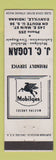 Matchbook Cover - JC Logan Mobil oil gas Danville IL