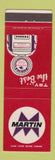 Matchbook Cover - Martin oil gas CHAIN