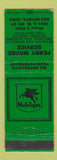 Matchbook Cover - Perry Mobil oil gas Des Moines IA