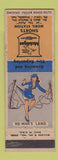 Matchbook Cover - Mobil oil gas Shorts Franklin IN pinup