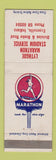 Matchbook Cover - Marathon oil gas Lythgoe Evansville IN WEAR
