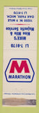 Matchbook Cover - Marathon oil gas Mike's Oak Park MI WORN