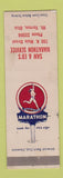 Matchbook Cover - Marathon oil gas Sam & Ed's Mount Vernon OH WEAR