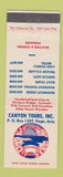 Matchbook Cover - Grand Canyon Tours Page AZ