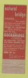 Matchbook Cover - Natural Bridge Hotel Motor Lodge VA