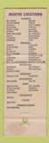 Matchbook Cover - Martin oil gas CHAIN