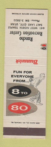 Matchbook Cover - Brunswick Bowling Rancho Recreation Salt Lake City UT
