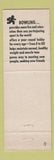 Matchbook Cover - Brunswick Bowling Rancho Recreation Salt Lake City UT