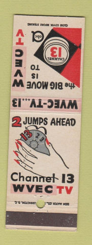 Matchbook Cover WVEC TV ABC Rifleman 77 Sunset Strip Maverick Norfolk Hampton VA