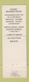 Matchbook Cover - Sunset Bowling Lanes Waukesha WI WEAR