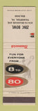 Matchbook Cover - Brunswick Bowling Zinc Paimerton PA