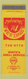 Matchbook Cover - White's Shell oil gas St Johnsbury VT
